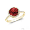 Yellow Gold / Created Ruby / Closeout