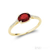 Yellow Gold / Created Ruby