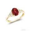 Created Ruby / Yellow Gold