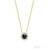 Yellow Gold / Blue Saphire