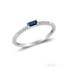 White Gold / Blue Sapphire