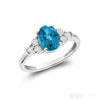 Blue Topaz / White Gold