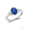 Created Blue Sapphire / White Gold