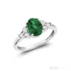 Simulated Emerald / White Gold