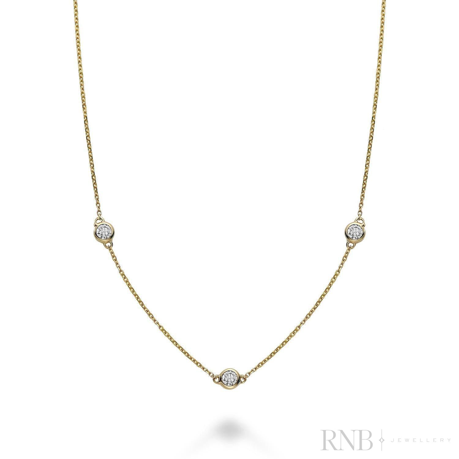 Trinity Diamond by the Yard Necklace