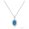 Blue Topaz / White Gold