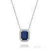 White Gold / Created Blue Sapphire