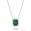 White Gold / Simulated Emerald
