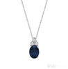 White Gold / Blue Sapphire