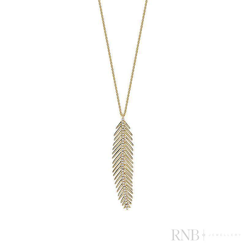 Leaf Diamond Pendant