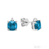 White Gold / Blue Topaz