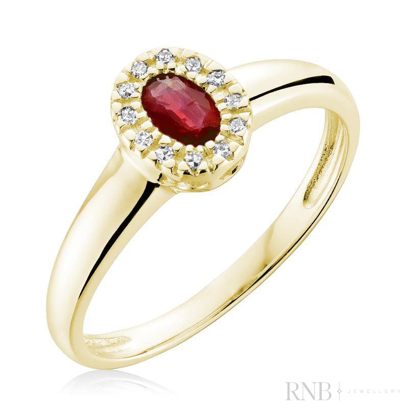 Ruby & Diamond Ring-RNB Jewellery