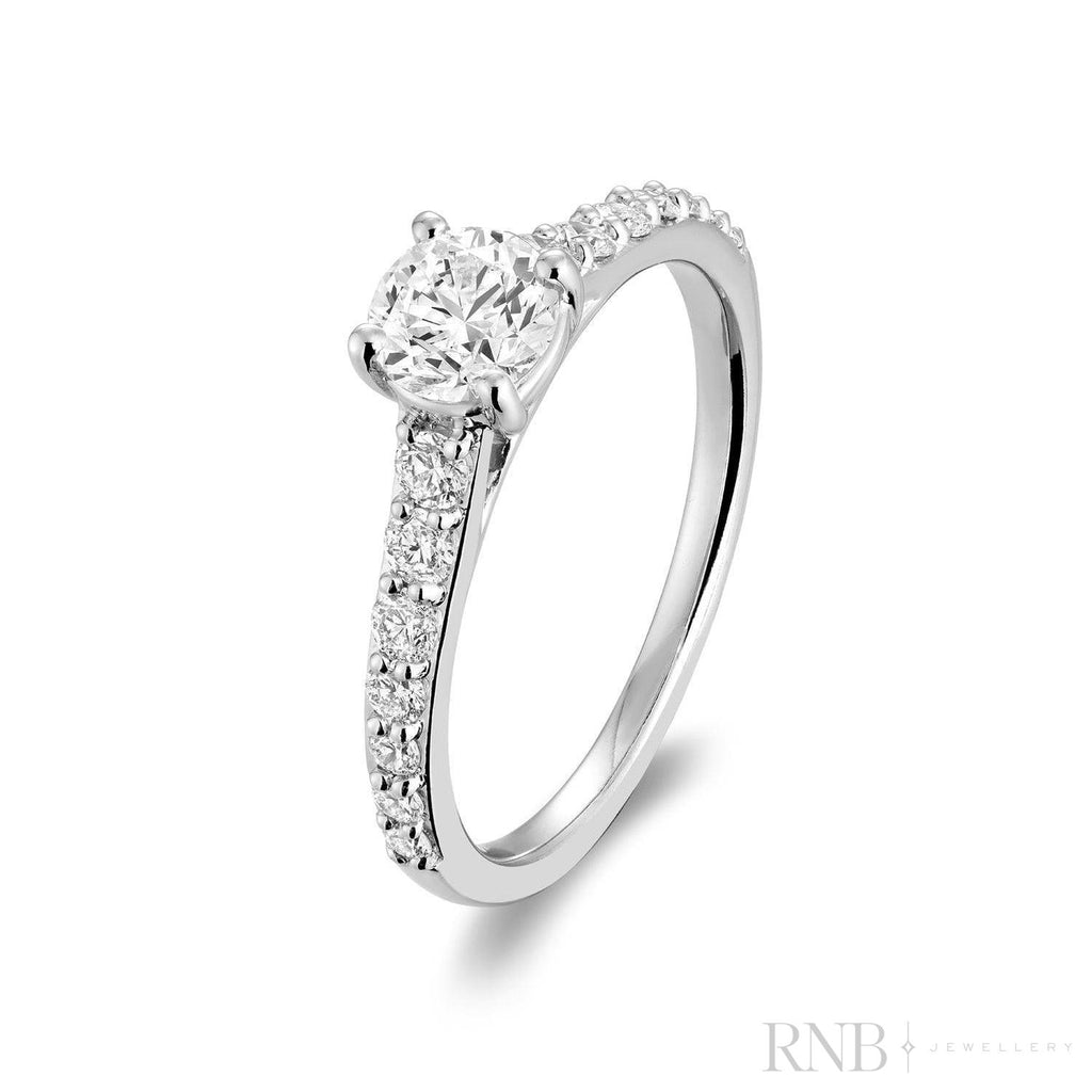 Solitaire Diamond Engagement Ring-RNB Jewellery