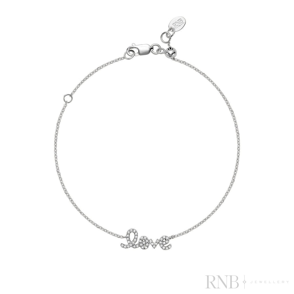 Mini "Love" Diamond Bracelet-RNB Jewellery