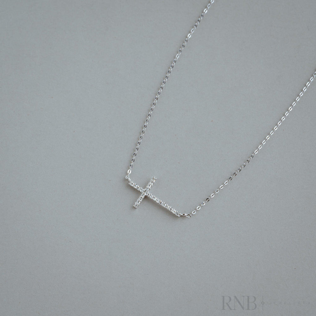 Religious Cross Diamond Necklace-RNB Jewellery