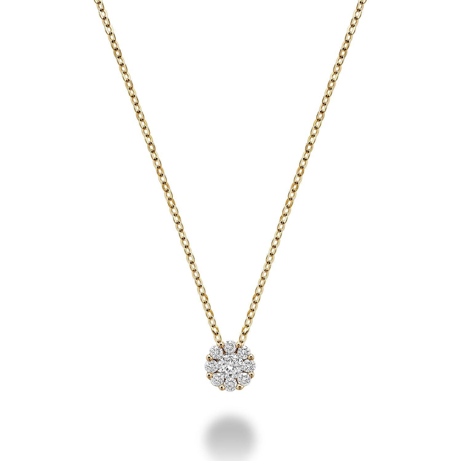 Cluster Diamond Pendant-RNB Jewellery